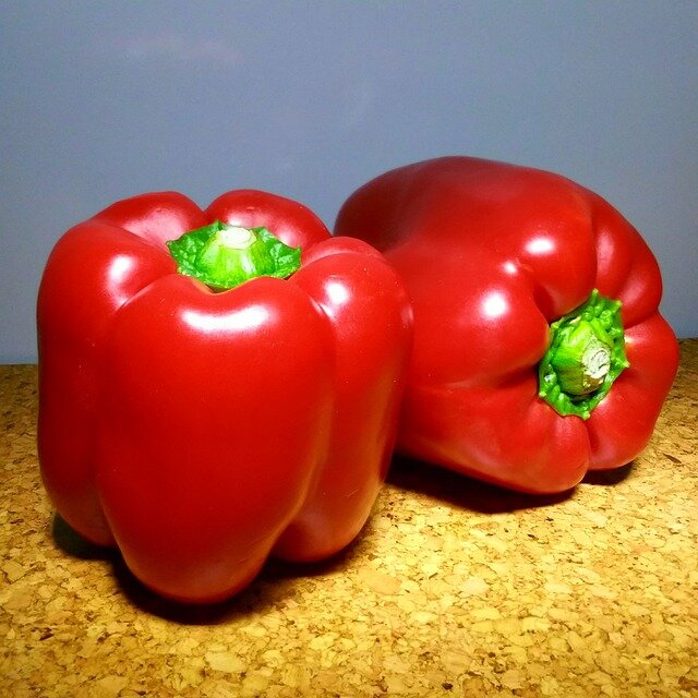 Červené sladké papriky 